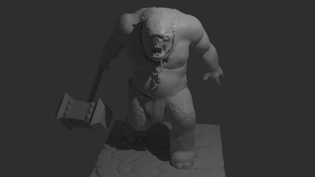troll 3D 模型 .c4d .max .obj .3ds .fbx .stl .blend 
