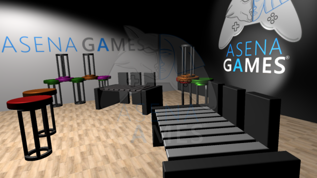 outdoor seating assets by asena games studio 3D Model .c4d .max .obj .3ds .fbx .stl .blend 