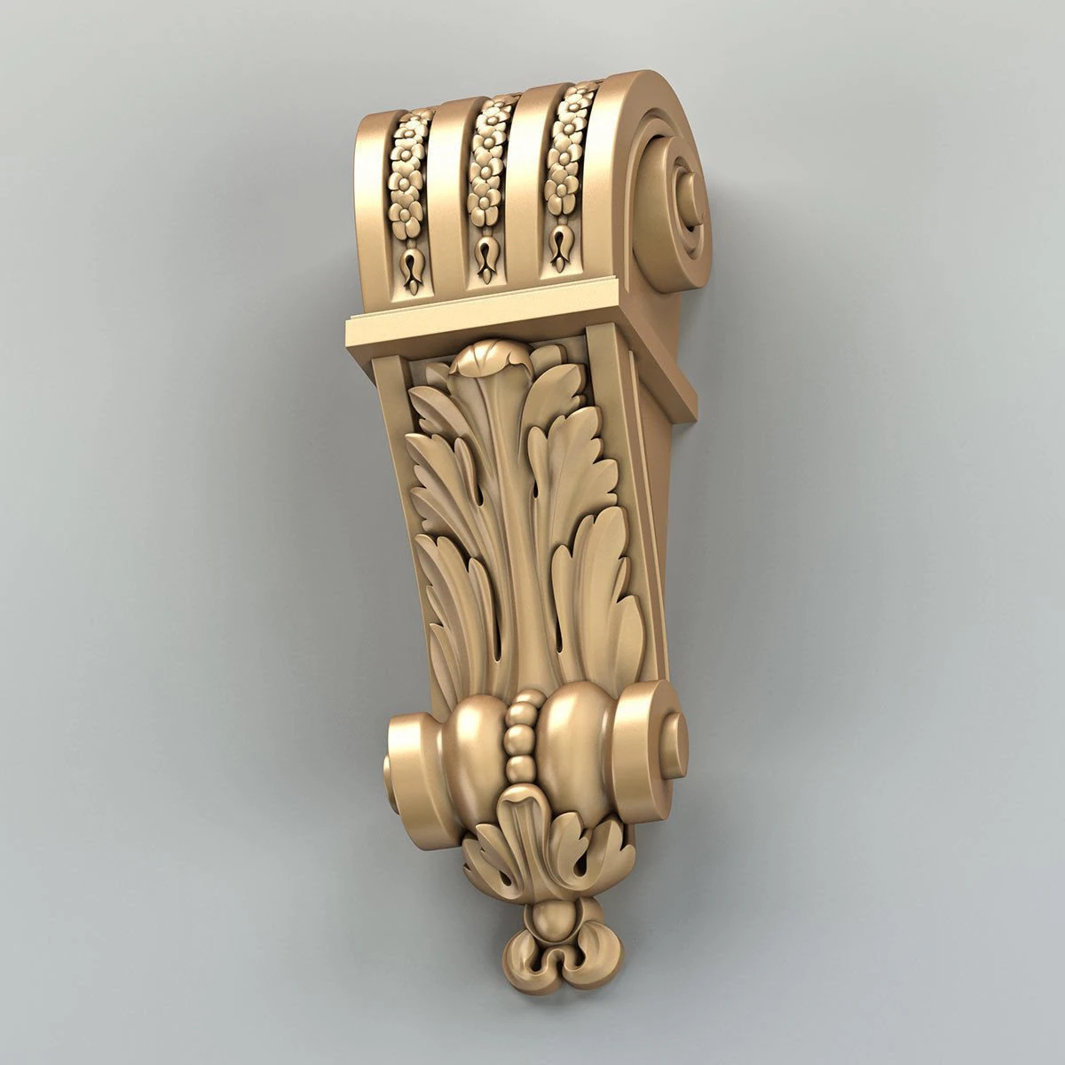 corbel 013 3D Model .c4d .max .obj .3ds .fbx .stl .blend 