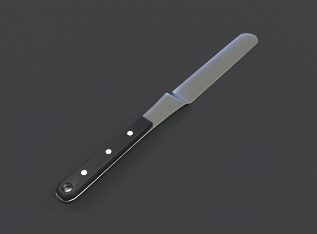 pizza knife 3D 模型 .c4d .max .obj .3ds .fbx .stl .blend 