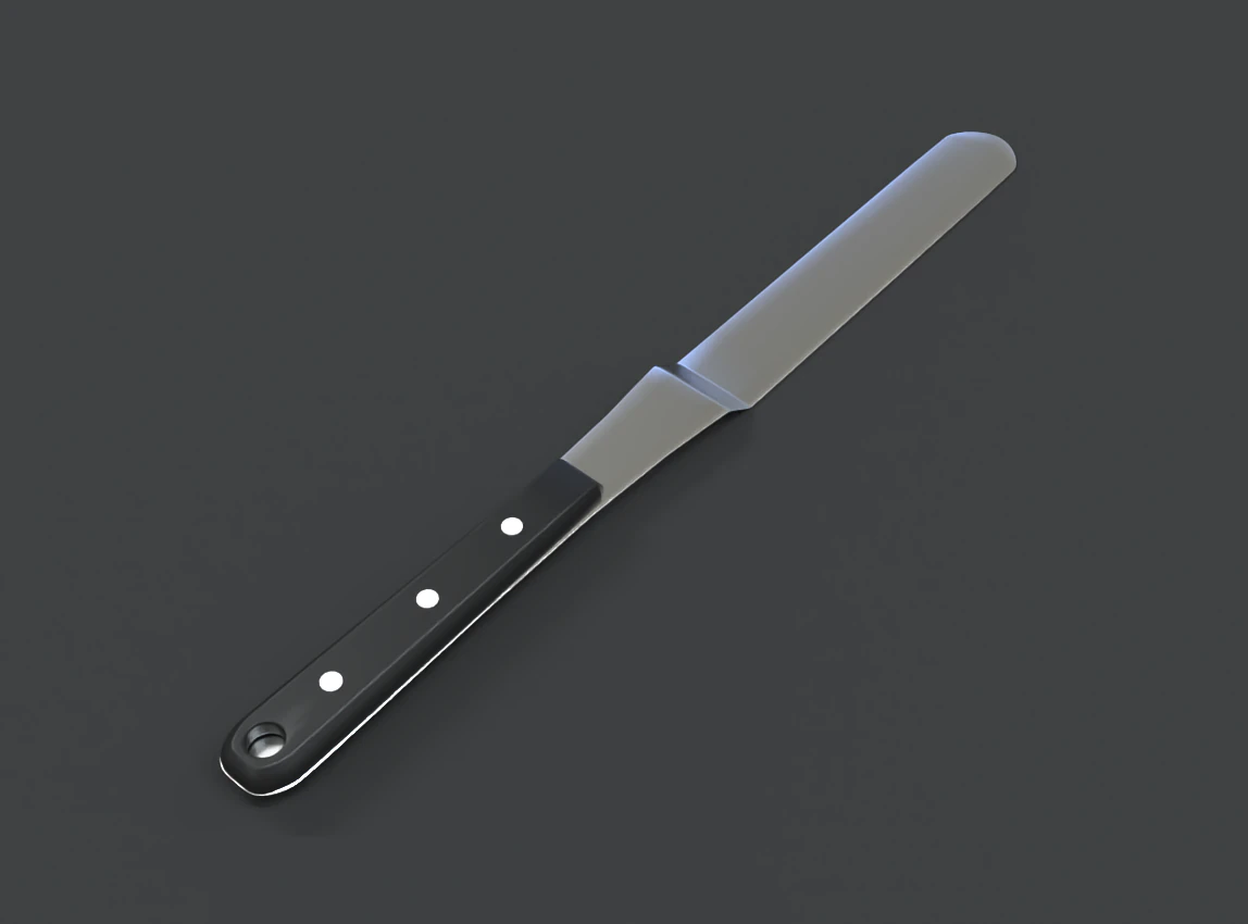 pizza knife 3D Model .c4d .max .obj .3ds .fbx .stl .blend 