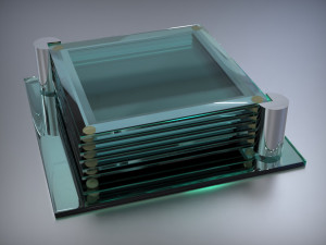 coaster set 3D 모델
