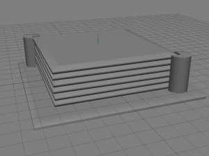 set di sottobicchieri Modello 3D