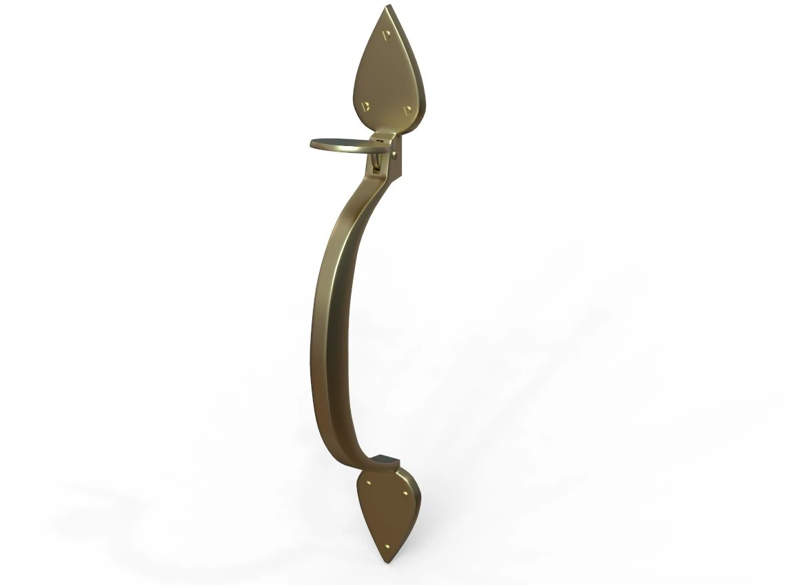vintage door handle type 2 3D Model .c4d .max .obj .3ds .fbx .stl .blend 