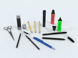 stationery pack 1 3D Model