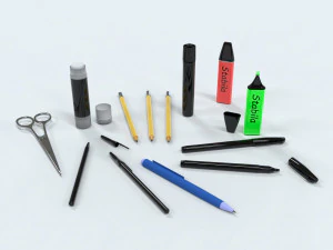 kırtasiye paketi 1 3D Model