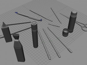 stationery pack 1 Model 3D