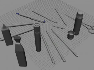 文具パック1 3Dモデル