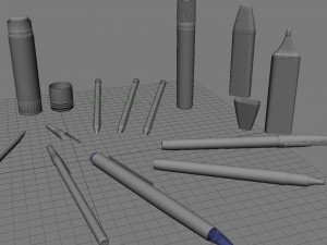 stationery pack 1 Model 3D