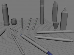 文具パック1 3Dモデル