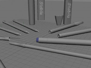 文具パック1 3Dモデル