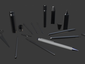 stationery pack 1 Model 3D