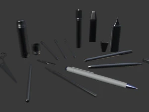 文具パック1 3Dモデル