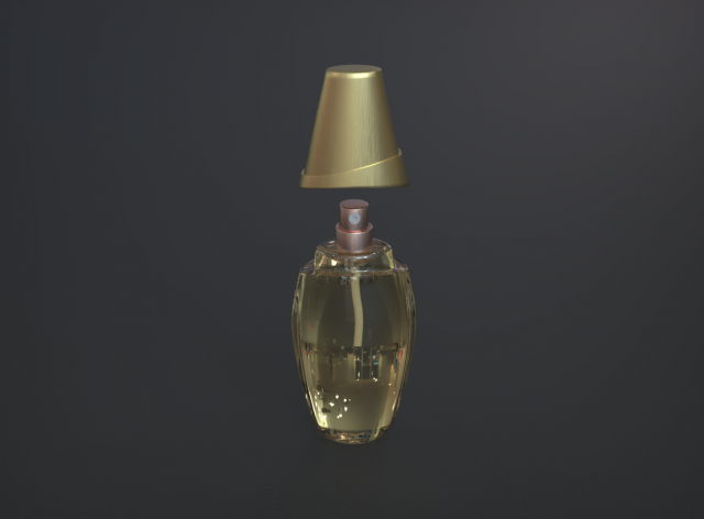 large perfume Modello 3D .c4d .max .obj .3ds .fbx .stl .blend 