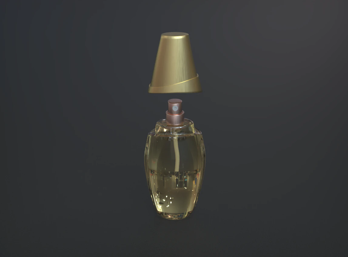 large perfume 3D Model .c4d .max .obj .3ds .fbx .stl .blend