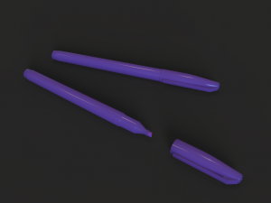 pen highlighter Modèle 3D