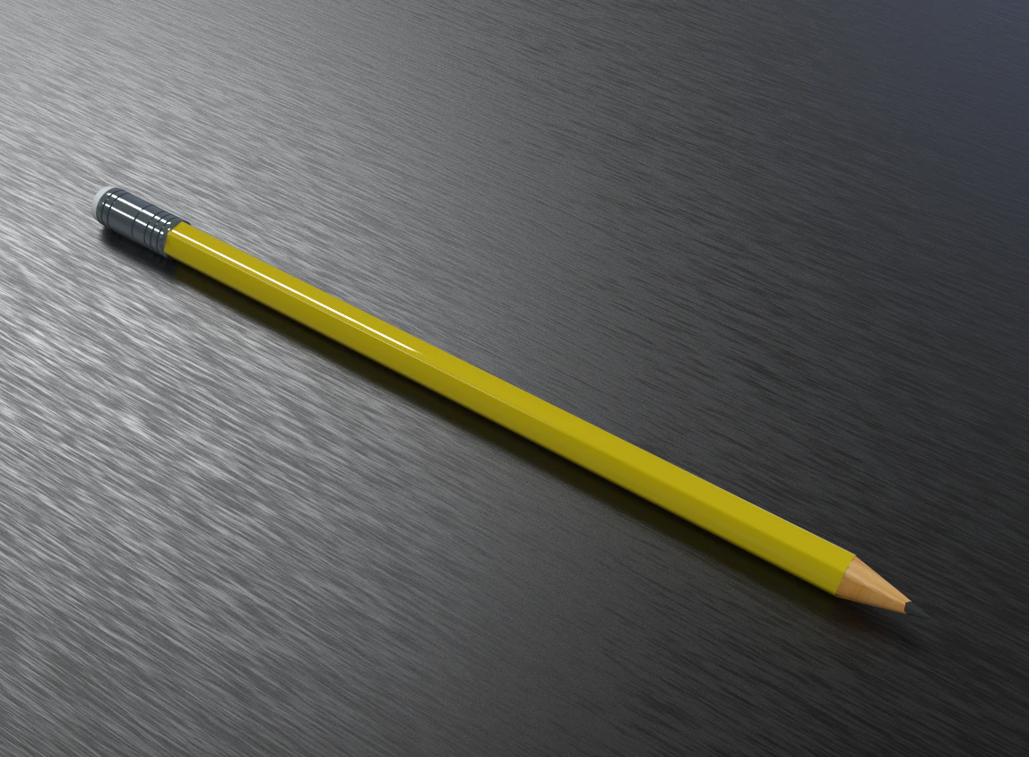 wooden pencil 3D Model .c4d .max .obj .3ds .fbx .stl .blend