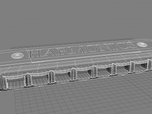 harmonika Model 3D
