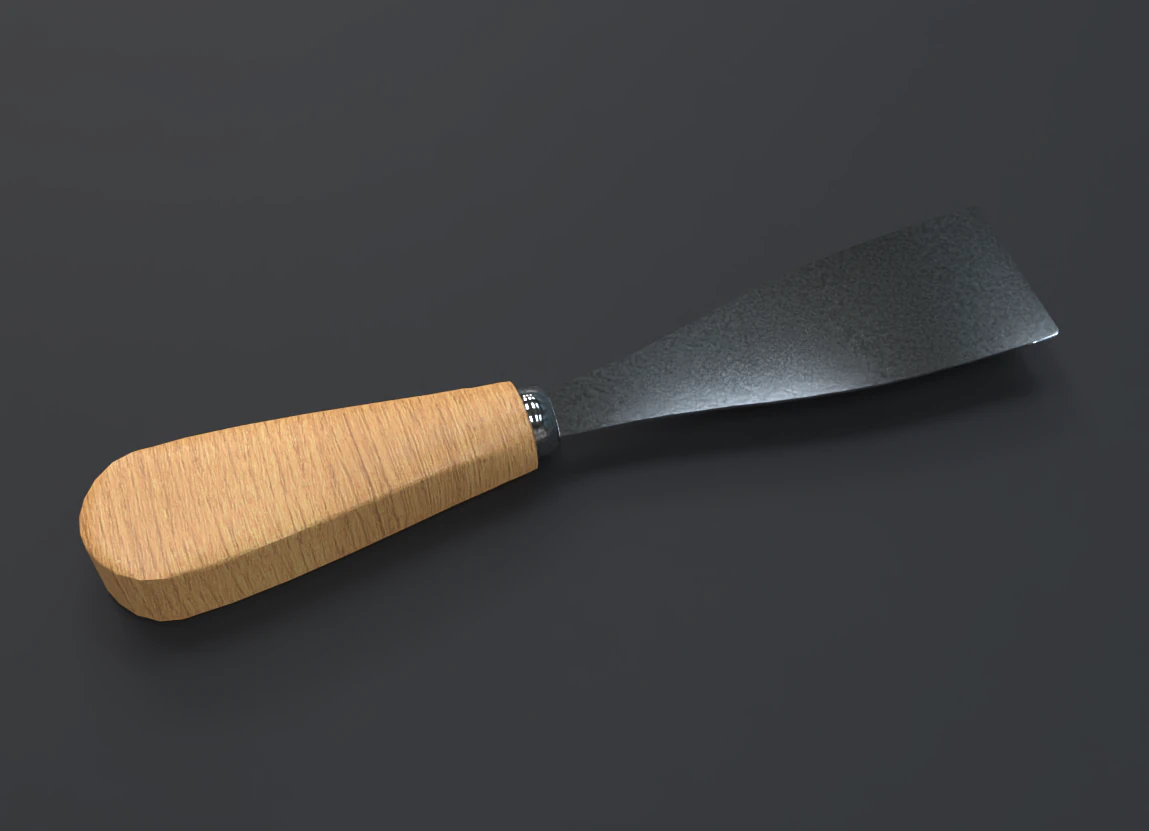 paint scraper 3D Model .c4d .max .obj .3ds .fbx .stl .blend 
