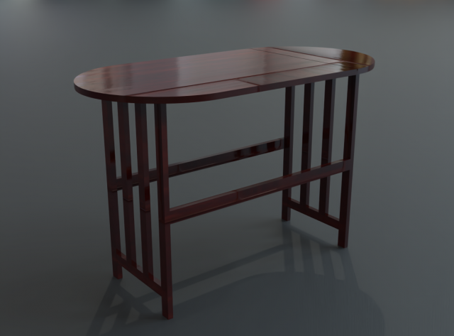drop leaf table Modèle 3D .c4d .max .obj .3ds .fbx .stl .blend 