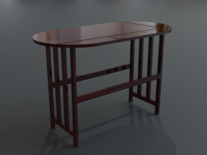 drop leaf table 3D 모델