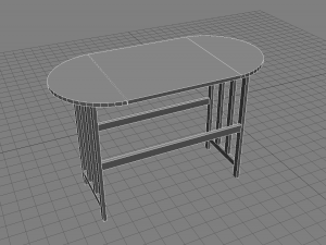 drop leaf table Modèle 3D