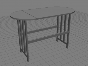 drop leaf table Modèle 3D