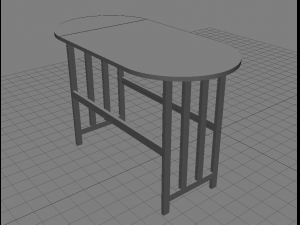 drop leaf table Modèle 3D