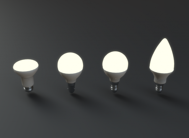 lightbulb pack 1 Model 3D .c4d .max .obj .3ds .fbx .stl .blend 