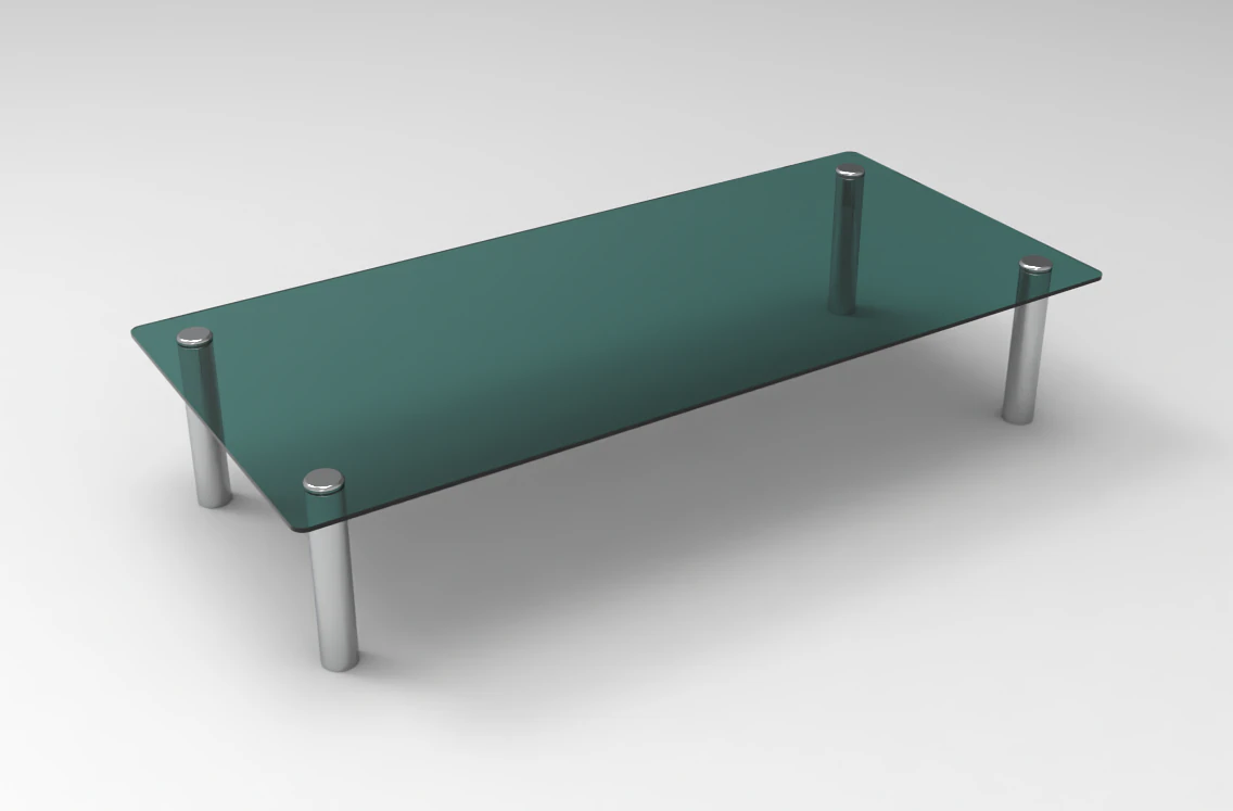 glass coffee table 3D Model .c4d .max .obj .3ds .fbx .stl .blend 