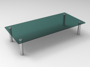glass coffee table 3D Модель