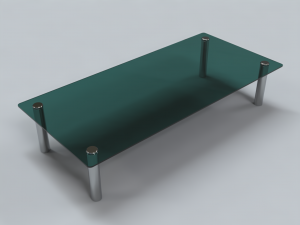 glass coffee table 3D Модель