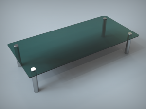 glass coffee table 3D Модель