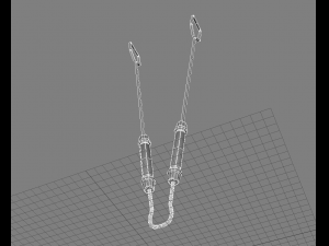 barbecue tongs 3D Model