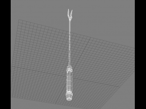 barbecue fork 3D 모델