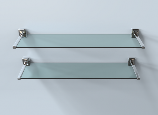glass shelf 3D-Modell .c4d .max .obj .3ds .fbx .stl .blend 