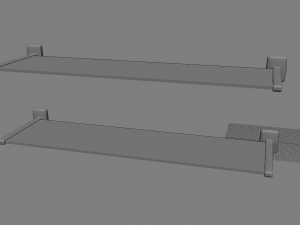 glass shelf 3D-Modell