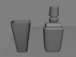 small perfume bottle 3D Model