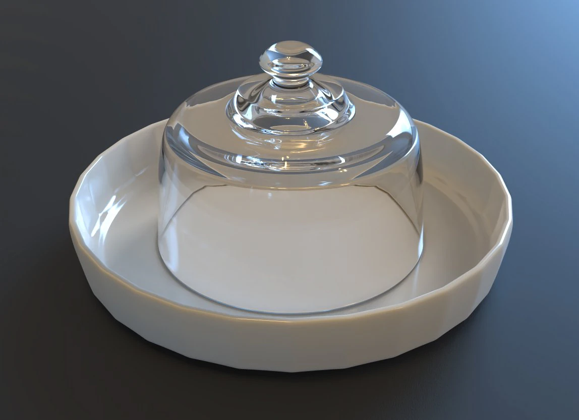 desert dish 3D Model .c4d .max .obj .3ds .fbx .stl .blend