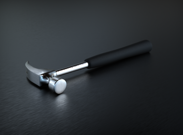 large hammer Model 3D .c4d .max .obj .3ds .fbx .stl .blend 