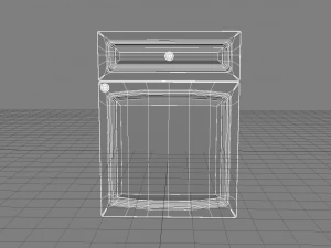 vintage cupboard drawer 3D Model