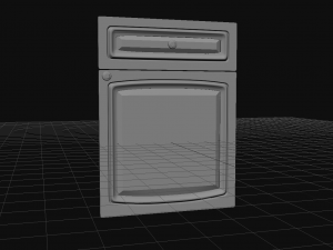 vintage cupboard drawer 3D मॉडल