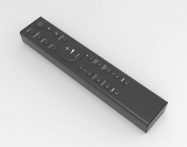 remote controller 3Dモデル .c4d .max .obj .3ds .fbx .stl .blend 