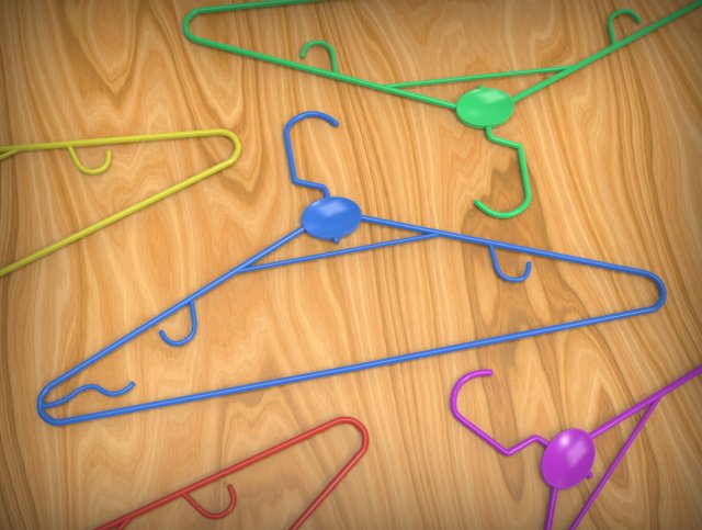 coathanger 3D Model .c4d .max .obj .3ds .fbx .stl .blend 