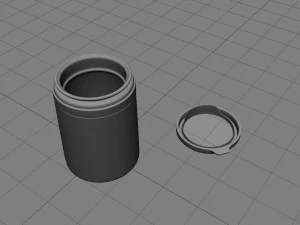 vitamin container 3D Model