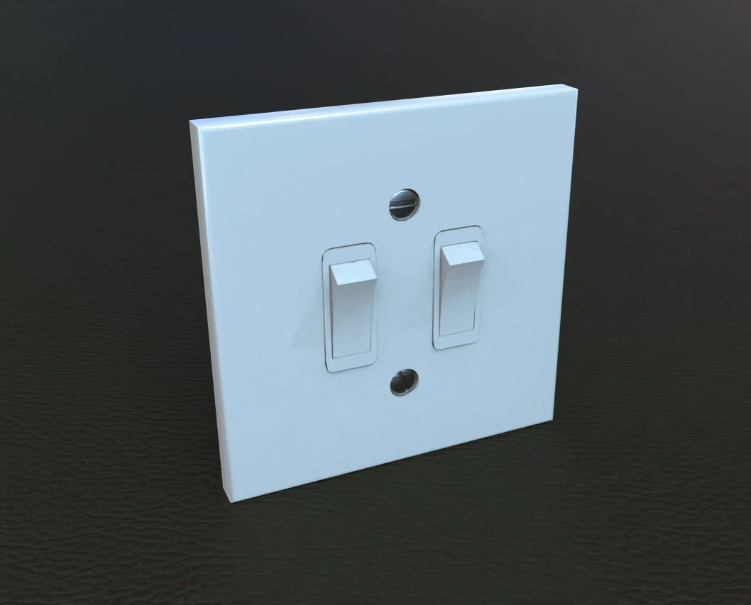 light switch 3D Model .c4d .max .obj .3ds .fbx .stl .blend