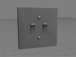light switch Modello 3D