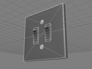 light switch Modello 3D