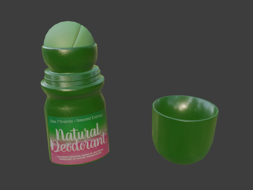 roll on deoderant 3D Model .c4d .max .obj .3ds .fbx .stl .blend 