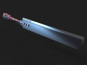 cyberpunk sword 3D Model